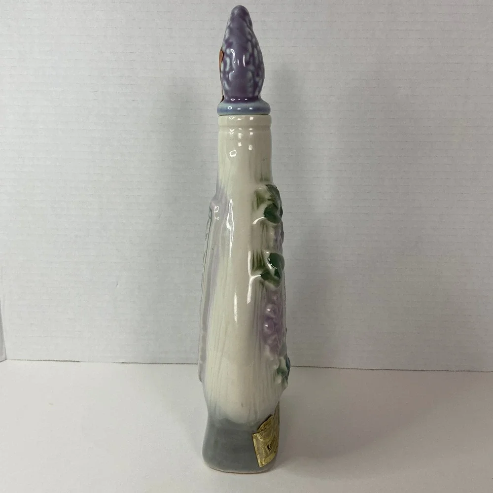 Vintage Jim Beam Centennial 1864-1964 Regal China Decanter Floral Bottle Stopper